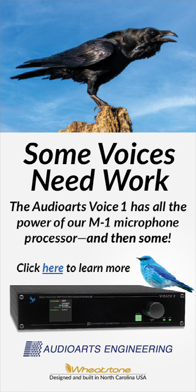 New Product Ad for Audioarts Voice 1