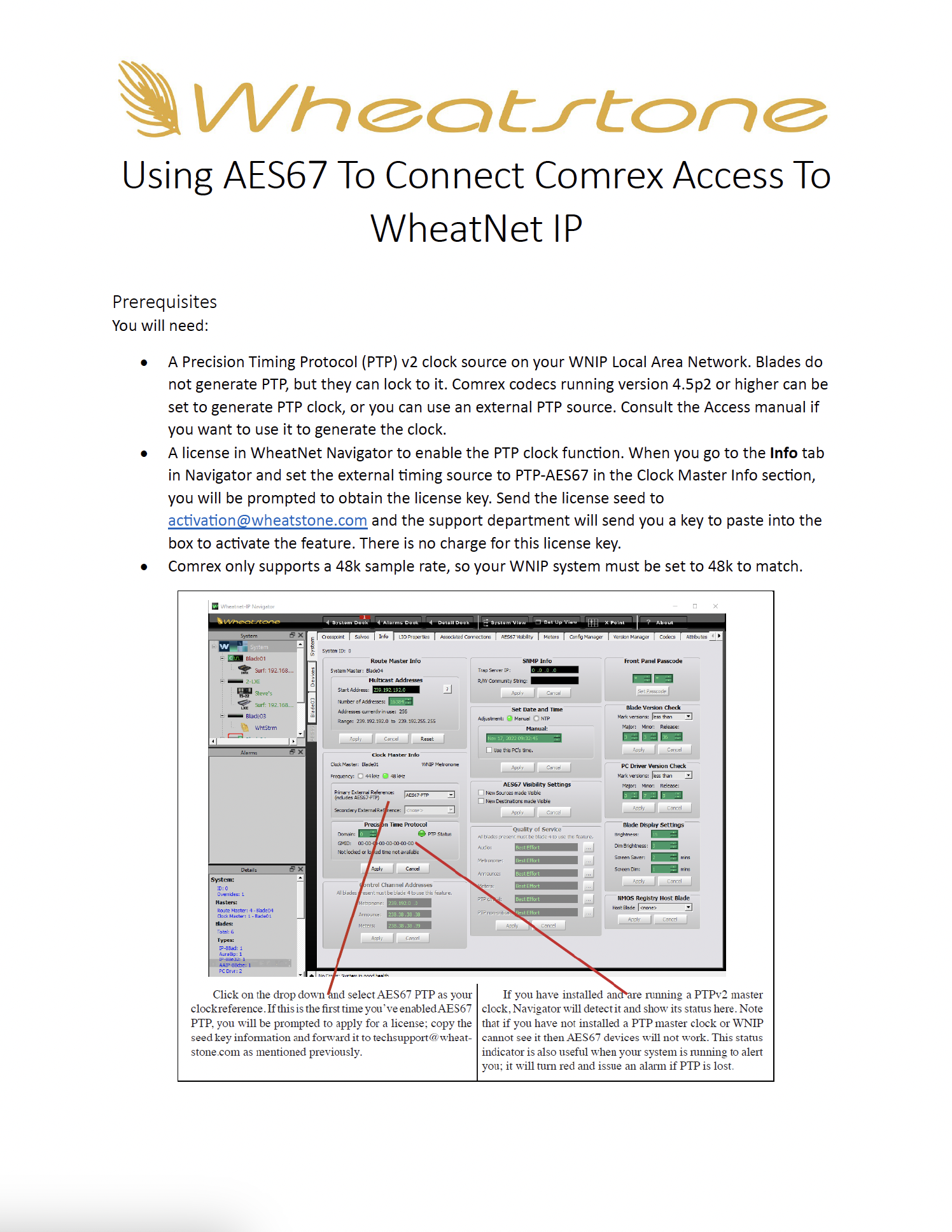 Using AES67 To Connect Comrex Access Rack To WheatNet IP